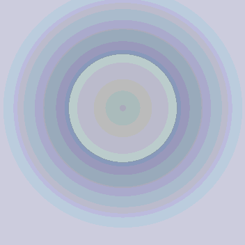 A soft radial disc standing in for a portrait